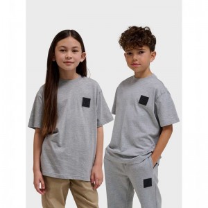 Hummel Clean S/S T-shirts Kinder Grau | 346820-279