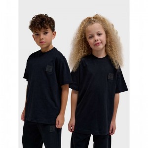 Hummel Clean S/S T-shirts Kinder Schwarz | 491986-239