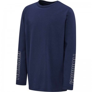 Hummel Cloud L/S T-shirts Kinder Schwarz | 973396-146