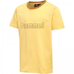 Hummel Cloud S/S T-shirts Kinder Gelb | 265516-473