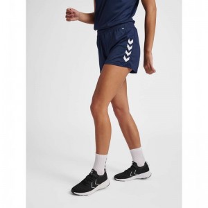 Hummel Core Xk Poly Kurze Hose Damen Navy | 681927-288