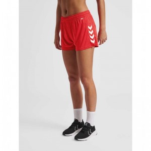 Hummel Core Xk Poly Kurze Hose Damen Rot | 782337-975