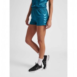 Hummel Core Xk Poly Kurze Hose Damen Türkis | 809741-481