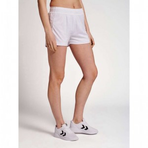 Hummel Core Xk Poly Kurze Hose Damen Weiß | 527498-197