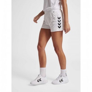 Hummel Core Xk Poly Kurze Hose Damen Weiß | 443070-688