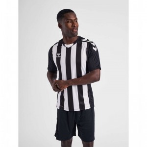 Hummel Core Xk Striped S/S Trikot Herren Schwarz | 310555-774
