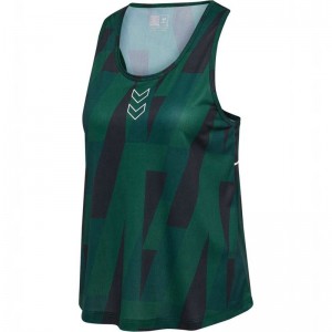 Hummel Court Aop Light Weight W Tanktop Damen Grün | 831609-701
