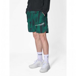 Hummel Court Aop Pocket Kurze Hose Herren Grün | 691717-888