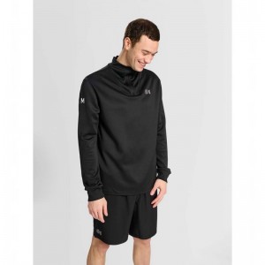 Hummel Court Half Zip L/S Sweatshirt Herren Schwarz | 756383-794