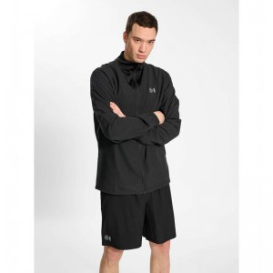 Hummel Court Woven Jacken Herren Schwarz | 248437-101