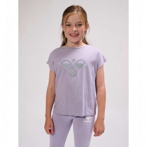 Hummel Diez S/S T-shirts Kinder Lavendel | 931288-234
