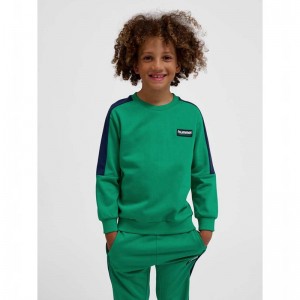 Hummel Dixen Sweatshirts Kinder Grün | 534646-285