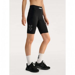 Hummel Elemental Co Short Strumpfhose Damen Schwarz | 746848-036