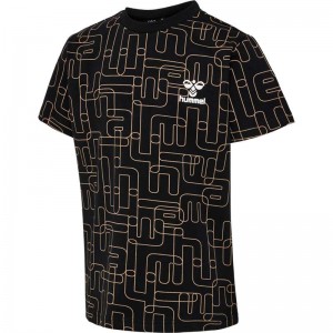 Hummel Equality S/S T-shirts Kinder Schwarz | 992138-945
