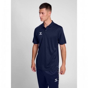 Hummel Essential Polo Shirts Herren Navy | 353389-371