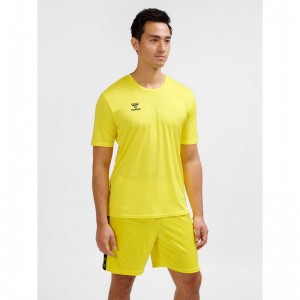 Hummel Essential S/S Jacken Herren Gelb | 434257-474