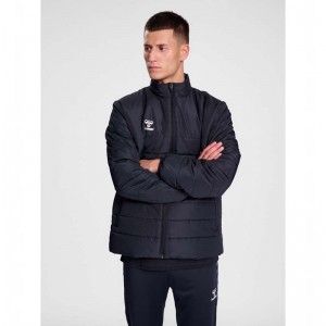 Hummel Essential Short Bench Jacken Herren Schwarz | 445513-751