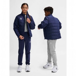 Hummel Essential Short Bench Jacken Kinder Navy | 176617-159