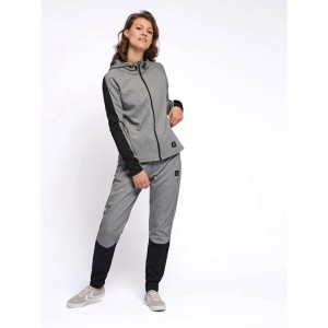 Hummel Essi Zip Hoodie Damen Grau | 479967-013