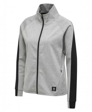 Hummel Essi Zip Jacken Damen Grau | 291608-436