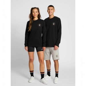Hummel Everything Nothing Ls T-shirts Damen Schwarz | 088080-360