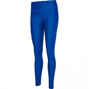 Hummel Fast Mid Waist Strumpfhose Damen Blau | 854957-497
