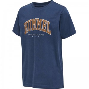 Hummel Fast S/S T-shirts Kinder Navy | 519357-142