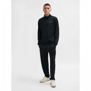 Hummel Felix Poly Tracksuit Sportbekleidung Herren Schwarz | 030062-193