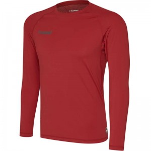 Hummel First Performance Jersey L/S Grundschicht Herren Rot | 571851-253