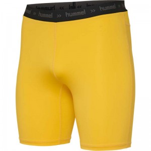 Hummel First Performance Tight Hose Herren Gelb | 897877-100