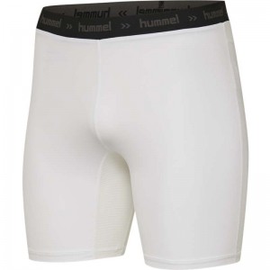 Hummel First Performance Tight Kurze Hose Herren Weiß | 099347-298