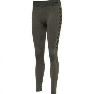 Hummel First Seamless Tr W Strumpfhose Damen Grün | 536253-642