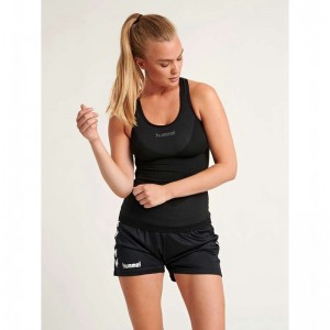 Hummel First Seamless W Tanktop Damen Schwarz | 175870-173