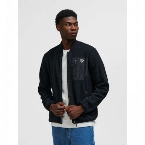 Hummel Fleece Zip Bee T-shirts Herren Schwarz | 707399-486