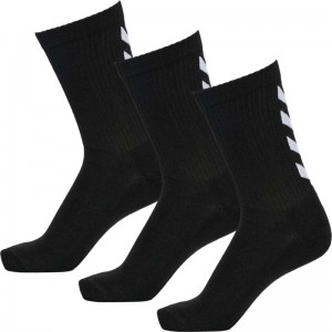 Hummel Fundamental 3-pack Socken Damen Schwarz | 383340-271