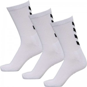 Hummel Fundamental 3-pack Socken Herren Weiß | 628496-527