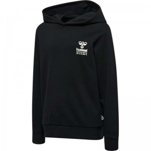 Hummel Global Hoodie Kinder Schwarz | 775604-515