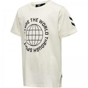 Hummel Global S/S Sets Kinder Weiß | 575223-621