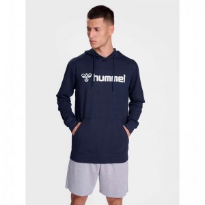 Hummel Go 2.0 Logo Hoodie Herren Navy | 230549-606