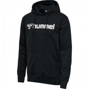 Hummel Go 2.0 Logo Hoodie Herren Schwarz | 614405-214