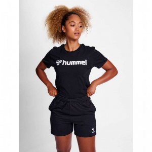Hummel Go 2.0 Logo S/S Strumpfhose Damen Schwarz | 536374-214