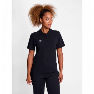 Hummel Go 2.0 Polo T-shirts Damen Schwarz | 020226-097