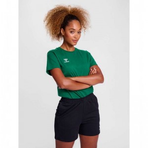 Hummel Go 2.0 S/S T-shirts Damen Grün | 944951-547