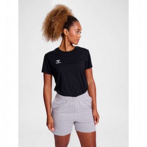 Hummel Go 2.0 S/S T-shirts Damen Schwarz | 850446-400