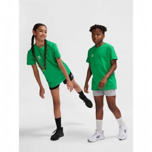 Hummel Go 2.0 S/S T-shirts Kinder Grün | 001911-674