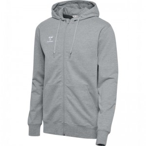 Hummel Go 2.0 Zip Hoodie Herren Grau | 209486-743