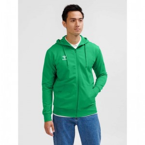 Hummel Go 2.0 Zip Hoodie Herren Grün | 096384-135
