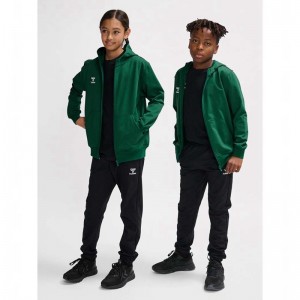 Hummel Go 2.0 Zip Hoodie Kinder Grün | 084350-293