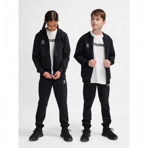 Hummel Go 2.0 Zip Hoodie Kinder Schwarz | 793624-285