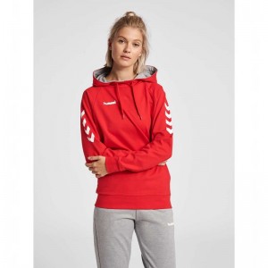 Hummel Go Cotton Hoodie Damen Rot | 897401-896